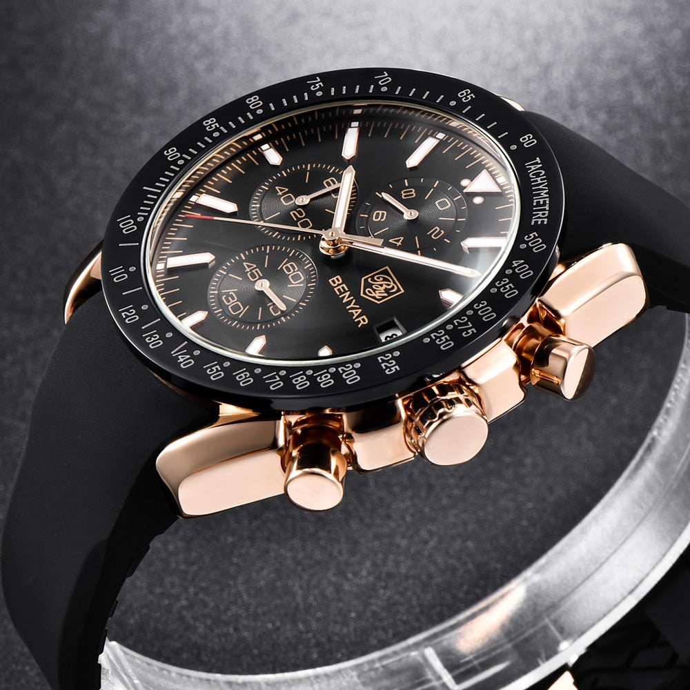 BENYAR BY-5140M Herren Multifunktion Chronograph 3BAR