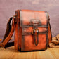le'aokuu Herren Umhänge-Schultertasche Echtleder