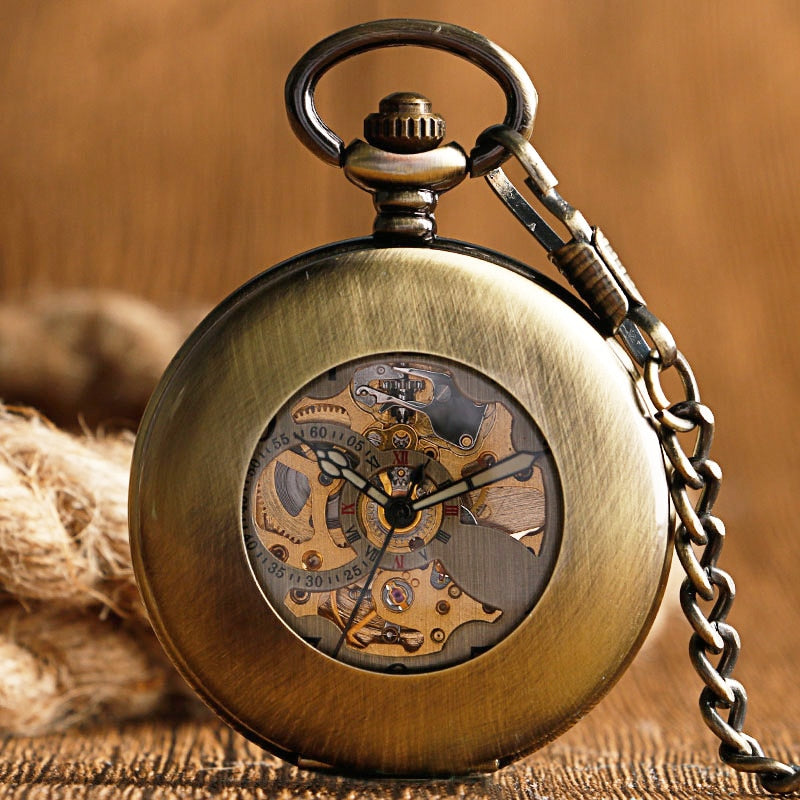 Skelett Automatik Taschenuhr