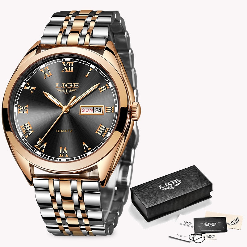 LIGE 9904 Damen Business Uhr 3ATM