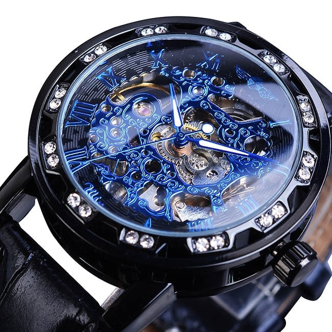 WINNER GMT1089-2 Automatik Herren Skelettuhr Glas