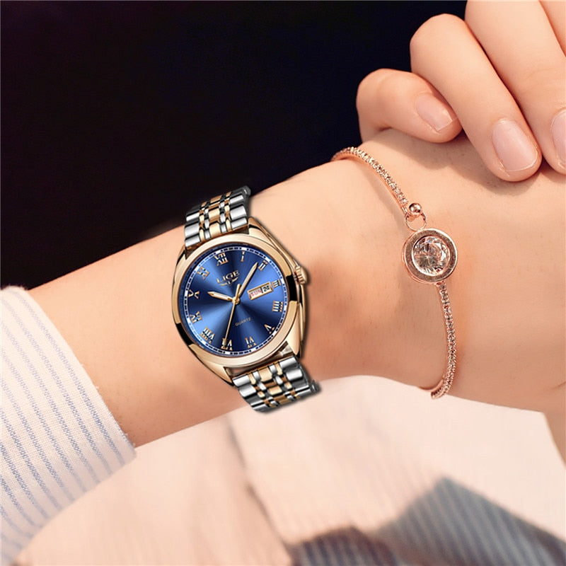 LIGE 9904 Damen Business Uhr 3ATM