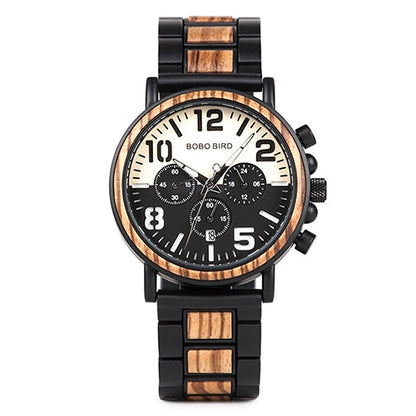 BOBO BIRD Herren Holzchronograph 3ATM