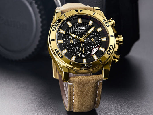 MEGIR 2094G Herren Business Chronograph 3BAR
