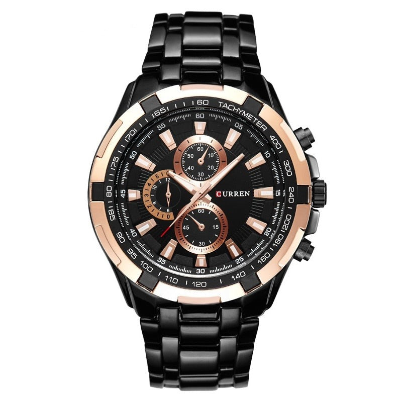 CURREN 8023 Herren Chronograph 3ATM Hardlex