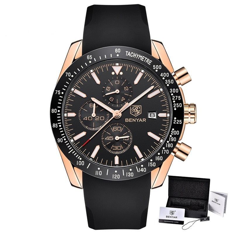 BENYAR BY-5140M Herren Multifunktion Chronograph 3BAR