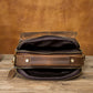le'aokuu Herren Umhänge-Schultertasche Echtleder
