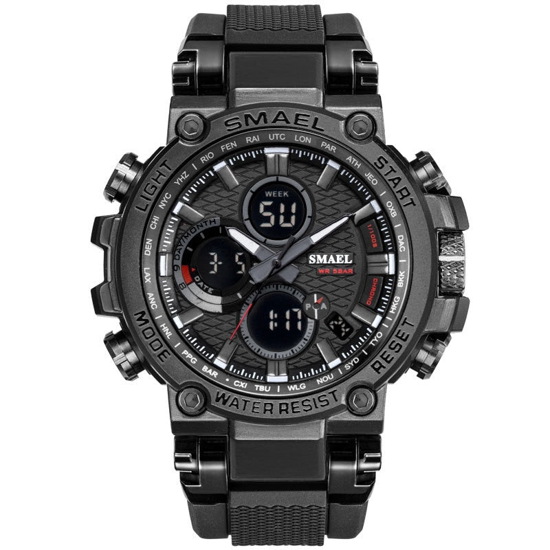 SMAEL SL-1803 Herren Sport-Chronograph 5ATM Dualanzeige