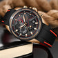 LIGE 9957 Herren Chronograph 3ATM Hardlex