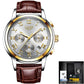 LIGE 9806 Herren Chronograph 3ATM Hardlex