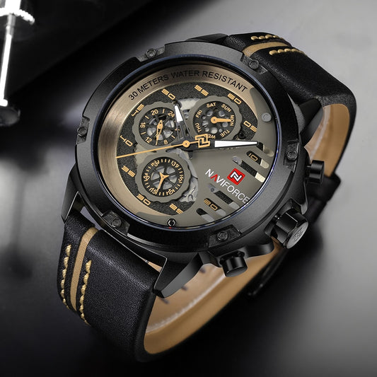 NAVIFORCE NF9110 Herren Multifunktion Militär Chronograph 3BAR