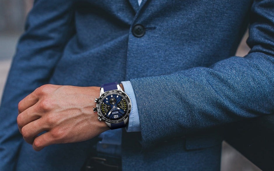 MEGIR 2106G Herren Militär Chronograph 3BAR