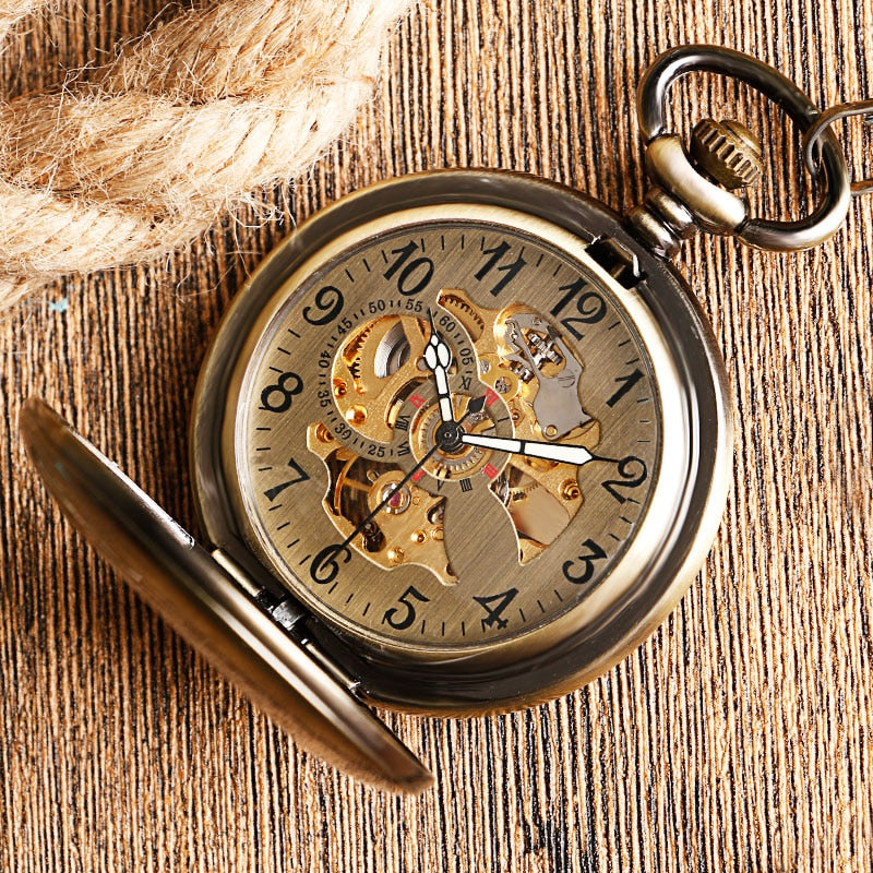 Skelett Automatik Taschenuhr