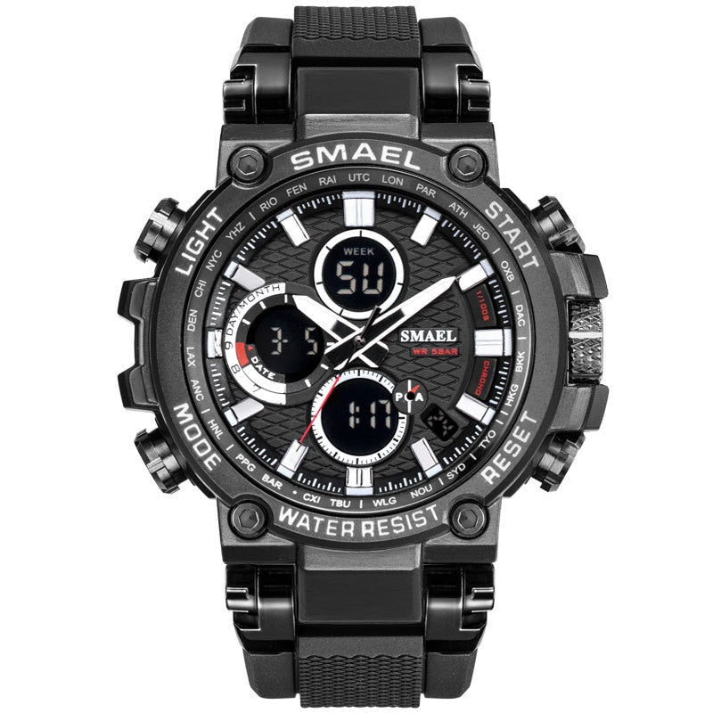 SMAEL SL-1803 Herren Sport-Chronograph 5ATM Dualanzeige