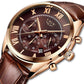 LIGE 9806 Herren Chronograph 3ATM Hardlex