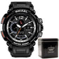 SMAEL WS-1702A Herren Militär Sport-Chronograph 5ATM Dualanzeige