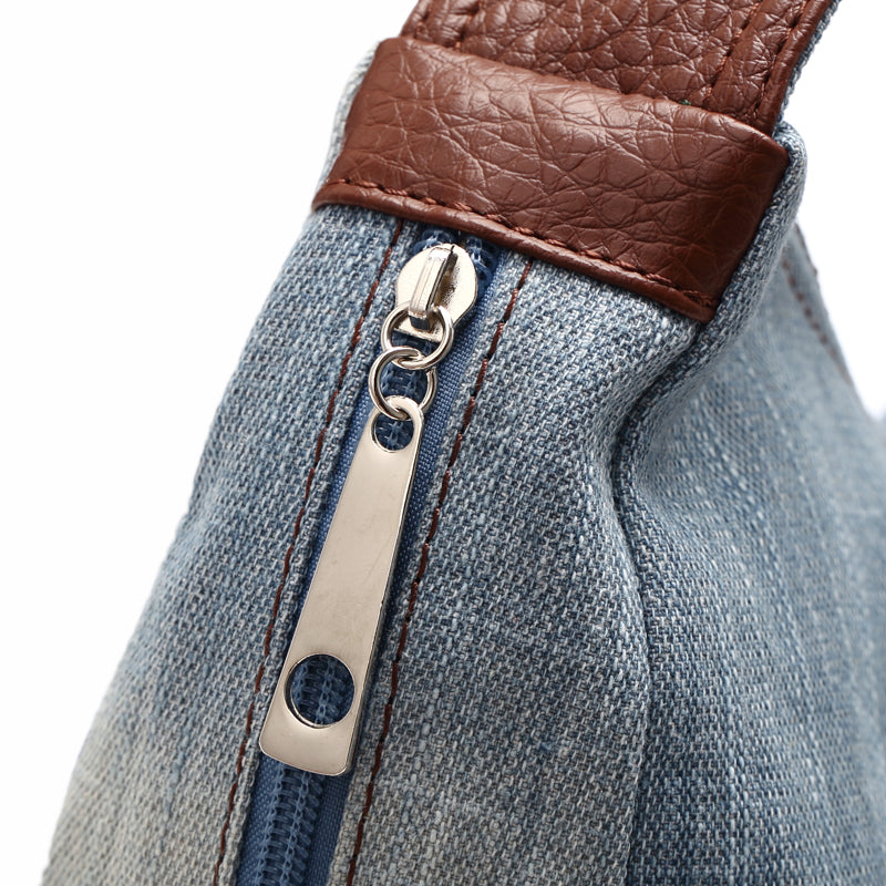 Annmouler Damen Jeans Schultertasche
