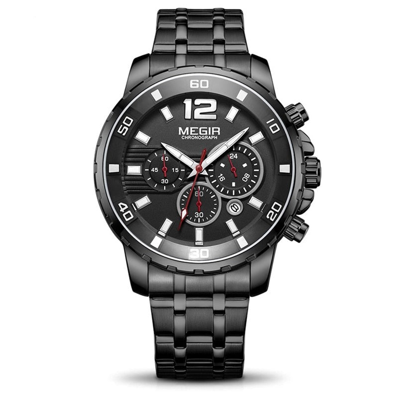 MEGIR 2068 Herren Business Chronograph 3BAR