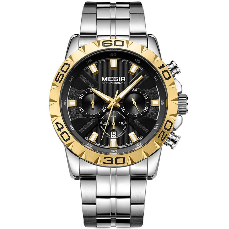 MEGIR 2087G Herren Business Chronograph 3BAR