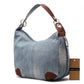 Annmouler Damen Jeans Schultertasche