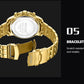 MEGIR 2068 Herren Business Chronograph 3BAR