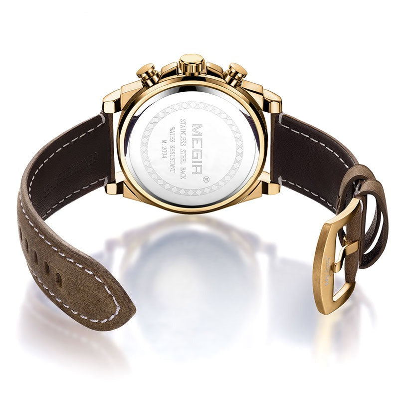 MEGIR 2094G Herren Business Chronograph 3BAR