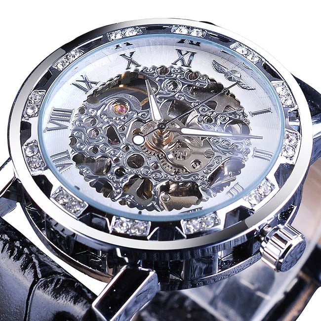 WINNER GMT1089-2 Automatik Herren Skelettuhr Glas