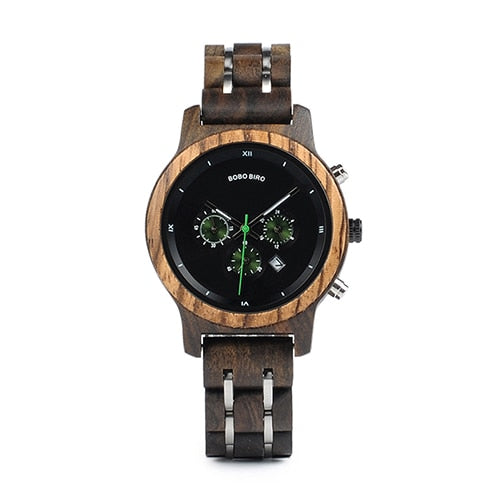 BOBO BIRD Holzchronograph Unisex 3ATM