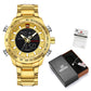 NAVIFORCE NF9093 Herren Multifunktion Militär Chronograph 3BAR Hardlex