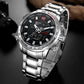 NAVIFORCE NF9093 Herren Multifunktion Militär Chronograph 3BAR Hardlex