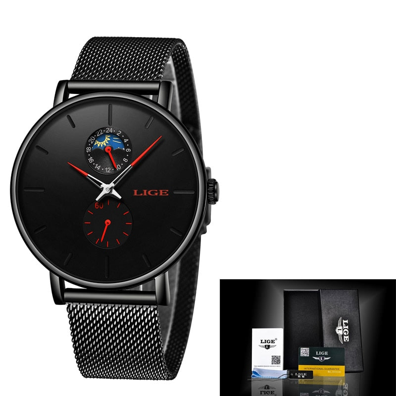 LIGE 9955 Damen Business Uhr 3ATM