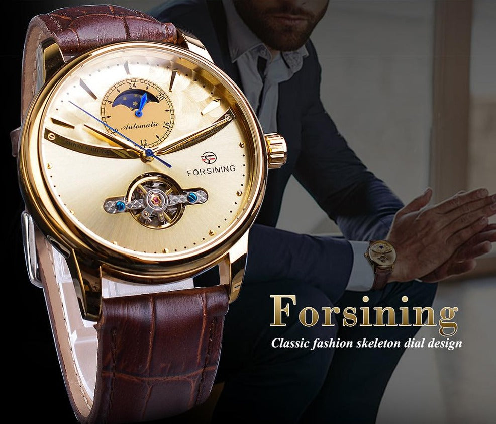 Forsining GMT1150-5 Automatik Herrenuhr 3BAR Glas