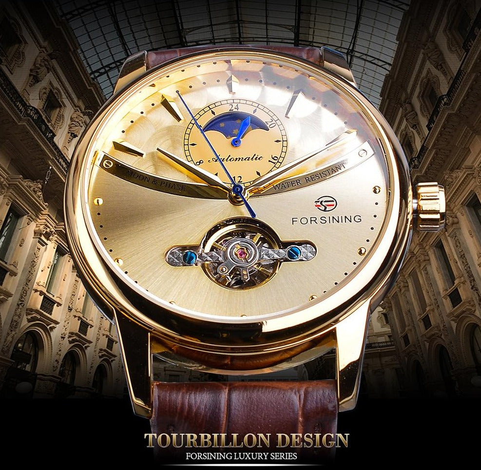 Forsining GMT1150-5 Automatik Herrenuhr 3BAR Glas