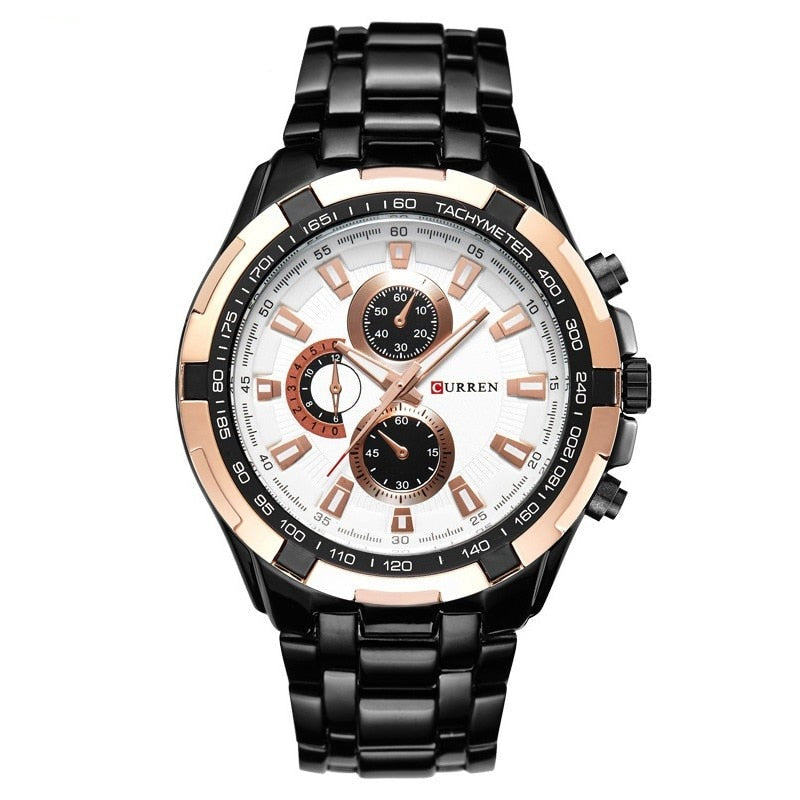 CURREN 8023 Herren Chronograph 3ATM Hardlex