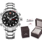 NAVIFORCE NF9093 Herren Multifunktion Militär Chronograph 3BAR Hardlex