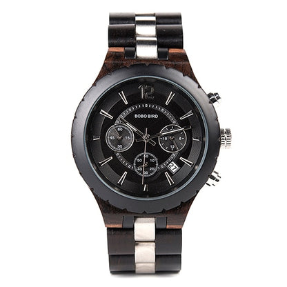 BOBO BIRD Herren Holzchronograph 3ATM
