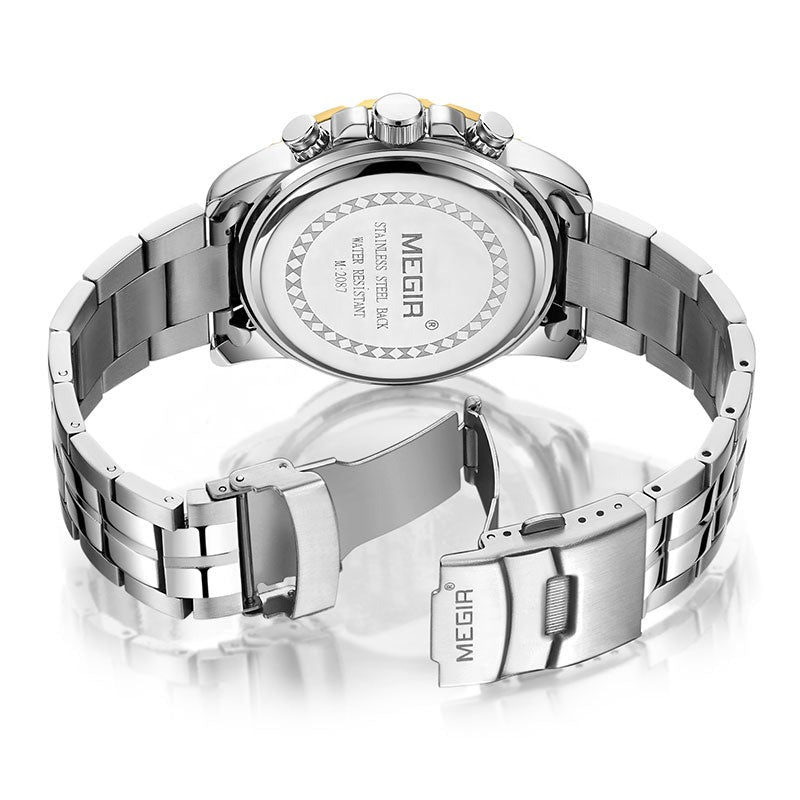 MEGIR 2087G Herren Business Chronograph 3BAR