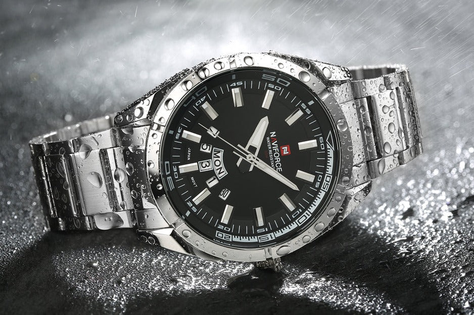 NAVIFORCE NF9038 Herren Analoguhr 3BAR Hardlex