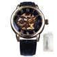 Forsining GMT838-2 Automatik Herren Skelettuhr 3BAR Glas