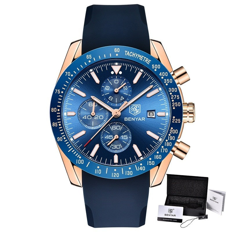 BENYAR BY-5140M Herren Multifunktion Chronograph 3BAR
