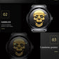 LIGE 9876 Black Skull Edition Designer Analog Herrenuhr 3ATM Hardlex