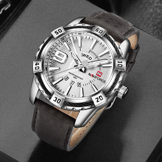 NAVIFORCE NF9117M Herren Militär Quarzuhr 3BAR