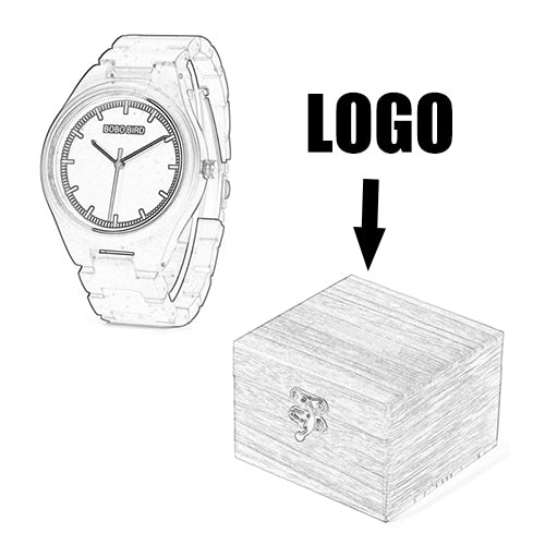 BOBO BIRD Holz Quarz Uhr 3ATM Hardlex