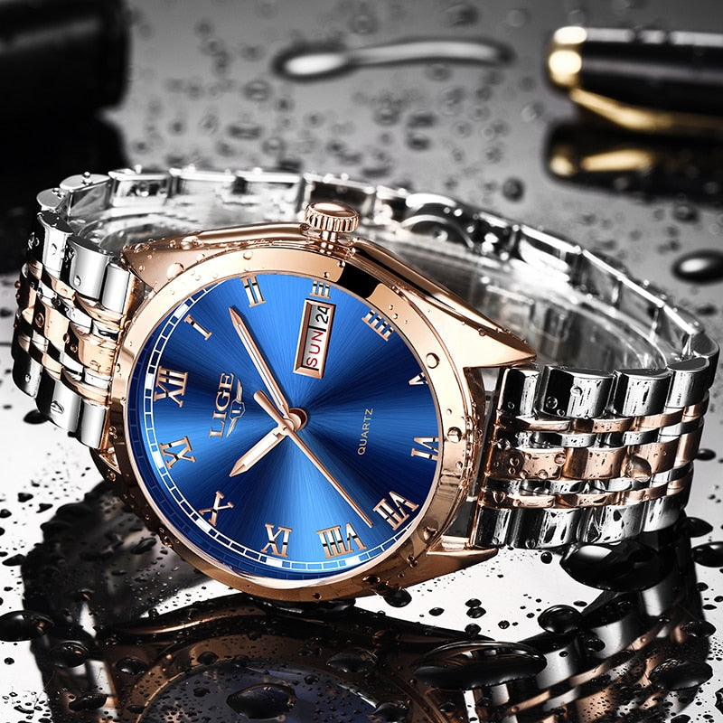 LIGE 9904 Damen Business Uhr 3ATM