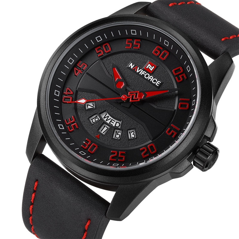 NAVIFORCE NF9124 Herren Quarzuhr 3BAR Hardlex