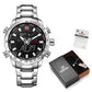 NAVIFORCE NF9093 Herren Multifunktion Militär Chronograph 3BAR Hardlex