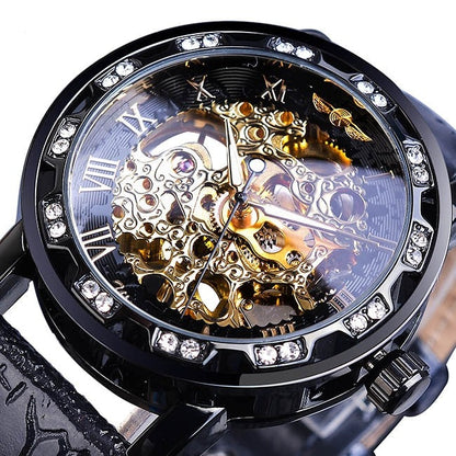 WINNER GMT1089-2 Automatik Herren Skelettuhr Glas