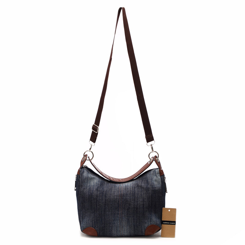 Annmouler Damen Jeans Schultertasche