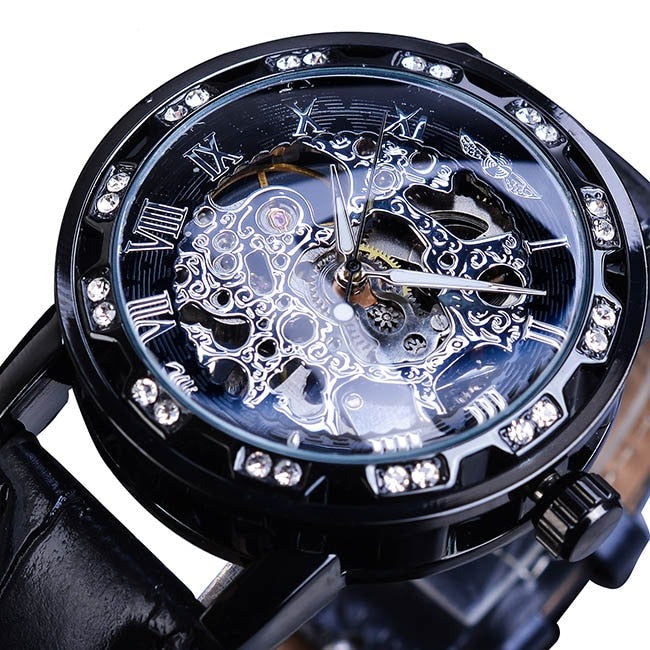 WINNER GMT1089-2 Automatik Herren Skelettuhr Glas