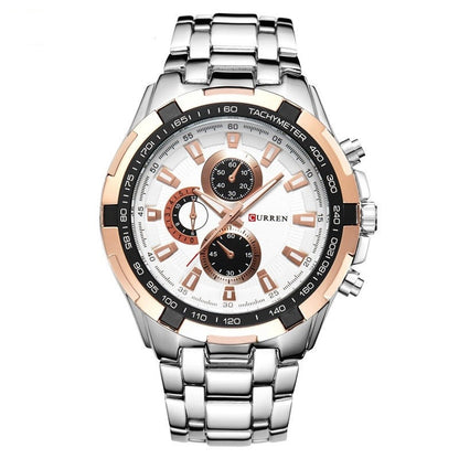 CURREN 8023 Herren Chronograph 3ATM Hardlex